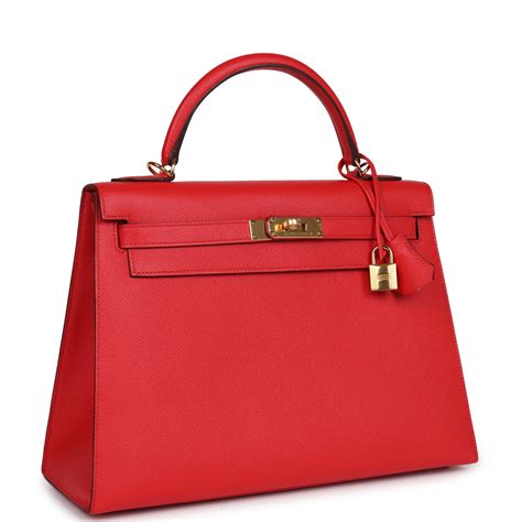 rouge tomate hermes kelly|Hermes Kelly Sellier 32 Rouge Tomate Epsom Gold Hardware.